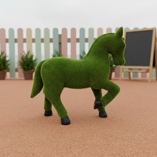 Grüne pferdefigur grün - grüne,