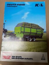 Prospekt Deutz-Fahr K/L Ladewagen Werbung Brochüre Traktor Schlepper V