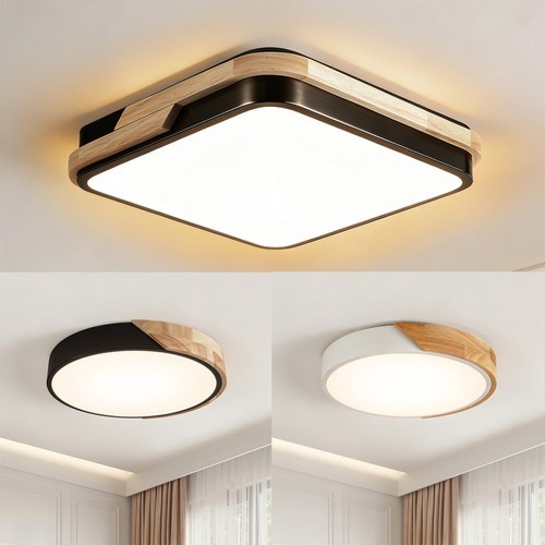 25w led deckenleuchte holz - deckenleuchte,