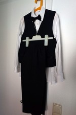 Anzug Jungen 140, Hemd, Hose, Weste, Fliege