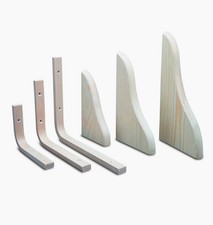 Regalwinkel Konsole Holz Kiefer Buche Wandkonsole Träger Halter natur Wandregal