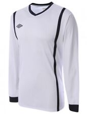 Kinder Langarm Trikot Umbro Winchester weiß-schwarz Größe wählbar Fussball