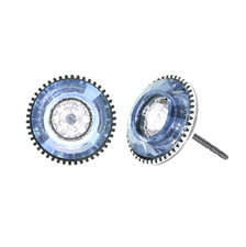 KONPLOTT  Ohrstecker, Design * Donutissima *ein elegantes Paar in Grau+Diamantf.