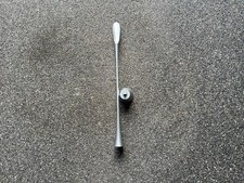 Design Schuhlöffel lang aus Aluminium neuwertig