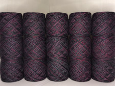 1430 g Aubergine GARNPAKET Strickwolle Designergarn Decke Strickjacke Handarbeit