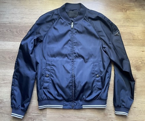 Prada garbadine nylon bomber - garbadine,