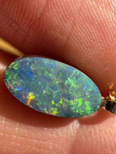 14k gold anhänger opal - 14k,