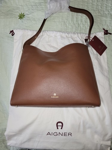 Aigner handtasche leder brown - handtasche,