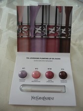YSL LOVESHINE PLUMPING LIP OIL GLOSS Proben mit Pinzel Nr. 1; 2 ; 44; 6. NEU&OVP