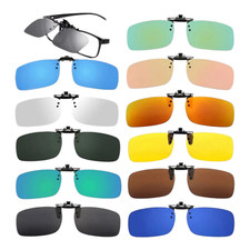 UV400 Clip on Sonnenbrille Brillen Aufsatz Clip Polarisiert  Überbrille