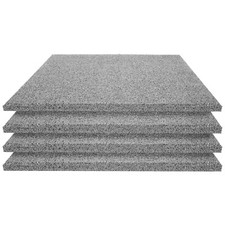 4x Fallschutzplatten 50x50x2 cm Grau Gummiplatten Spielplatzmatten