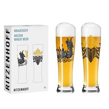 2er Set Ritzenhoff Weizenbiergläser #10 BRAUCHZEIT 19 + 20 Jakub Vaniŝ 2023