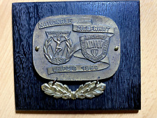 Plakette Nationale Zielfahrt Leipzig 1959 ADMV DTSB mit Lorbeer Motorsport DDR