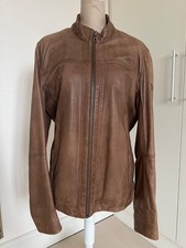 Hellbraune Herren-Lederjacke