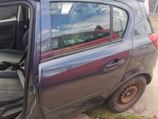 Opel Corsa D Tür Autotür Rohbautür Fondtür hinten links Z168 Metroblau Perl TEXT