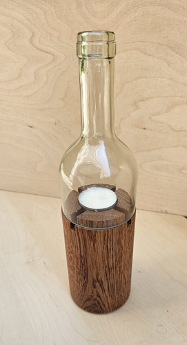 Teelichthalter flaschenform - teelichthalter,