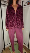 Fashion Nicki Haus/Chill/Anzug  Bordeauxrot mit Taschen kuschelig Gr 44/46