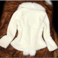 Damen Kunst Fox Pelz Mantel