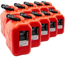  10x Benzinkanister rot 10L
