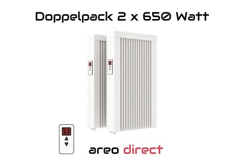 Elektroheizung 2x650w heizung - 2x650w,