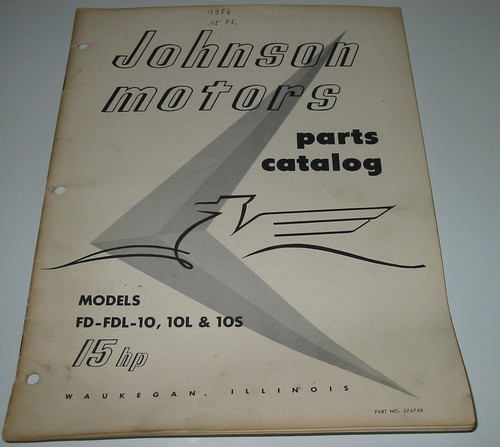 Parts catalog johnson motors - catalog,