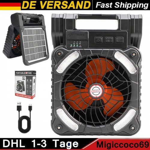 Camping ventilator solar - ventilator, mit