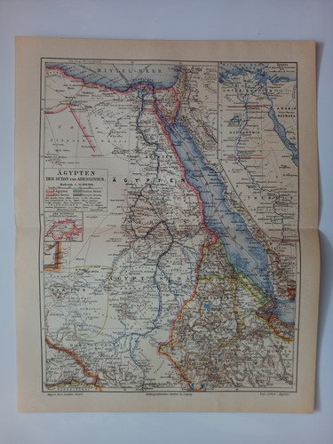 Antike landkarte ägypten der - antike, "Ägypten