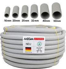 Wellrohr Leerrohr Kabelschutz 320N M16 M20 M25 M32 M40 M50 Ungeschlitzt 25-50m