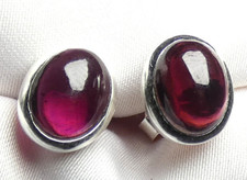 ❤️ Granat Ohrstecker 925