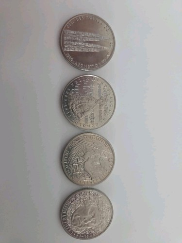 Dm gedenkmünzen - 4x,