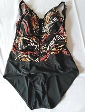 Hübscher Badeanzug GR:44/B stretch Orange/Schwarz NP:69,99⚠️S.MAß!Made-in-??