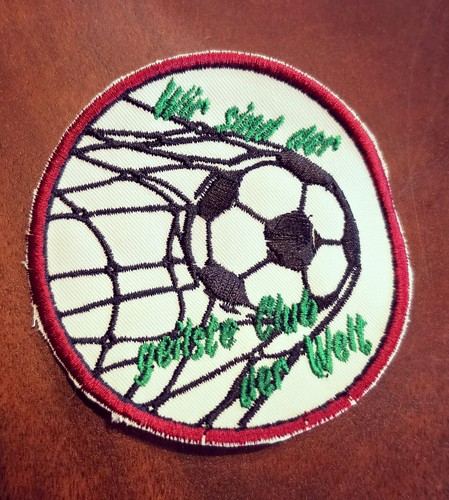 Fußball patch rund mit - fußball,