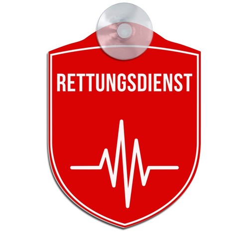 Rettungsdienst schild für - rettungsdienst,