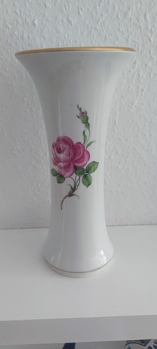 Meissen vase dekor rose 2 - dekor,