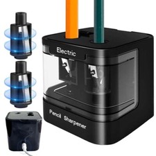 Elektrischer Anspitzer DOPPELT Bleistift Spitzer Spitzmaschine für Schule Büro