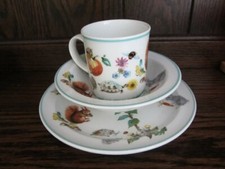 ROYAL WORCESTER A SKIPPETY TALE KINDER TRIO TASSE SCHALE TELLER 70er 