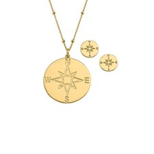 Schmuckset Kompass 925/-