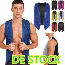Damen pailletten weste - de~damen,