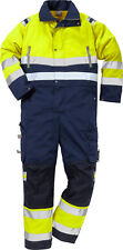  Fristads Kansas 101017-171 High Vis Overall 8618 PLU -Gr.XL-XXXL, Gelb/Marine