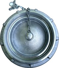 STORZ F DN 150 Blindkupplung Blindkappe mit Kette Aluminium 3 Knaggen