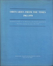 Obituaries from the "Times"