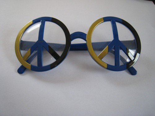 Peace brille karneval - brille,