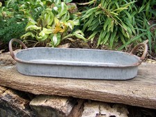 Zink Kerzenteller Tablett NEU