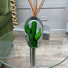 Glas Grün Kaktus Ornament NEU