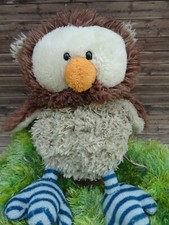 ? Nici Eule Uhu Kauz Stofftier Kuscheltier Plüschtier  Spielzeug Kopf drehbar