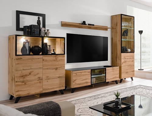 Wohnwand anbauwand wohnzimmer - wohnwand,