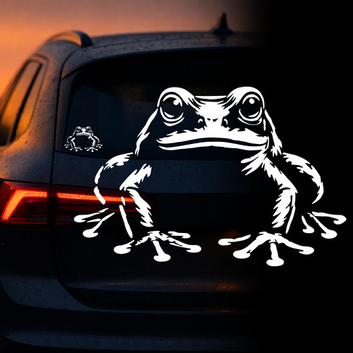 Frosch auto aufkleber frog - aufkleber, |