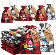 24 Stück Weihnachten Leinen