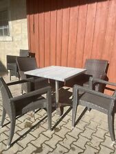 Außenbestuhlung Ratanmöbel/ Gastronomie, Grau