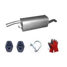 Endschalldämpfer Auspuff für Ford Fusion Kombi (JU) Bj. 08/2002-12/2012 +Montage